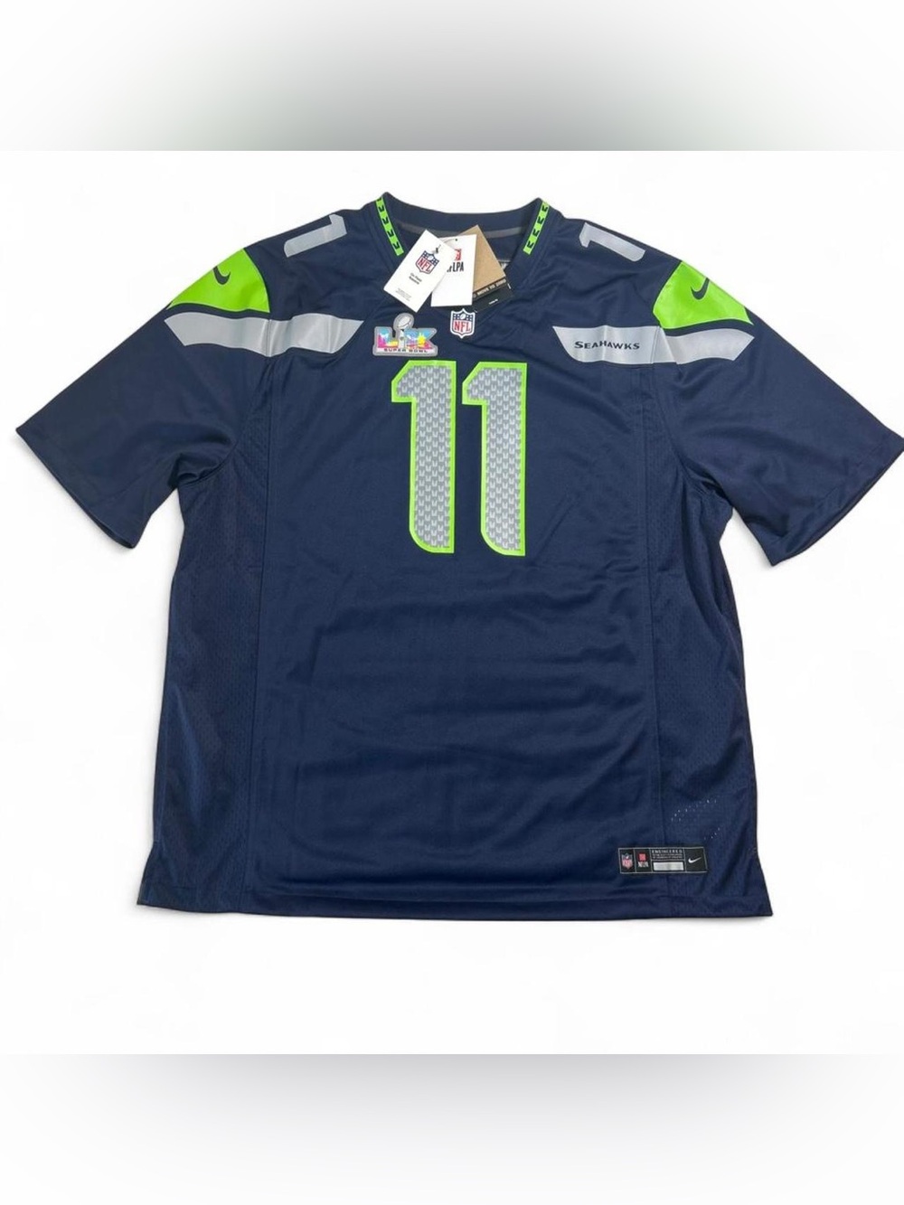 Nike Seahawks Smith-Njigba #11 Super Bowl LVIII Jersey NWT 3XL